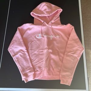 Pink champion hoodie